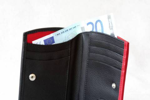 Olbrish b - Geldb&ouml;rse - Pandora - Schwarz - Rot - Bild: A3